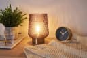 Pauleen Tischleuchte Sparkling Glamour Braun Messing Glas Bild 2