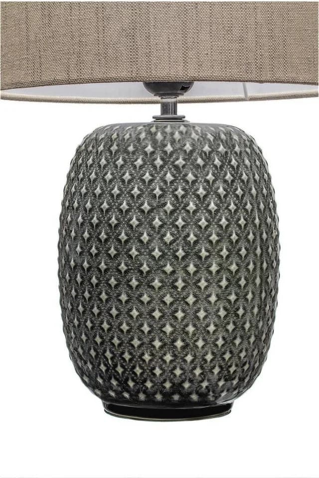 Pauleen Tischleuchte Pretty Classy Grau Beige Keramik Stoff - Bild 5
