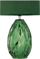 PAULEEN Tischleuchte Crystal Velvet Grün Glas Samt E14 Bild 5