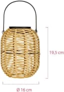 PAULEEN LED Solarleuchte Laterne Sunshine Treasure Beige Bild 3