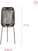 Pauleen Sunshine Coziness LED-Solar-Stehleuchte Schwarz/Grau Bild 5