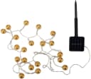 PAULEEN LED-Lichterkette Sunshine Glamour Gold Solar 20-flammig Bild 1