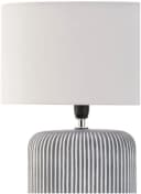 Pauleen Tischleuchte Pure Shine Grau Weiß E14 Stoff Keramik Bild 3
