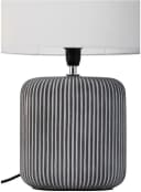 Pauleen Tischleuchte Pure Shine Grau Weiß E14 Stoff Keramik Bild 5