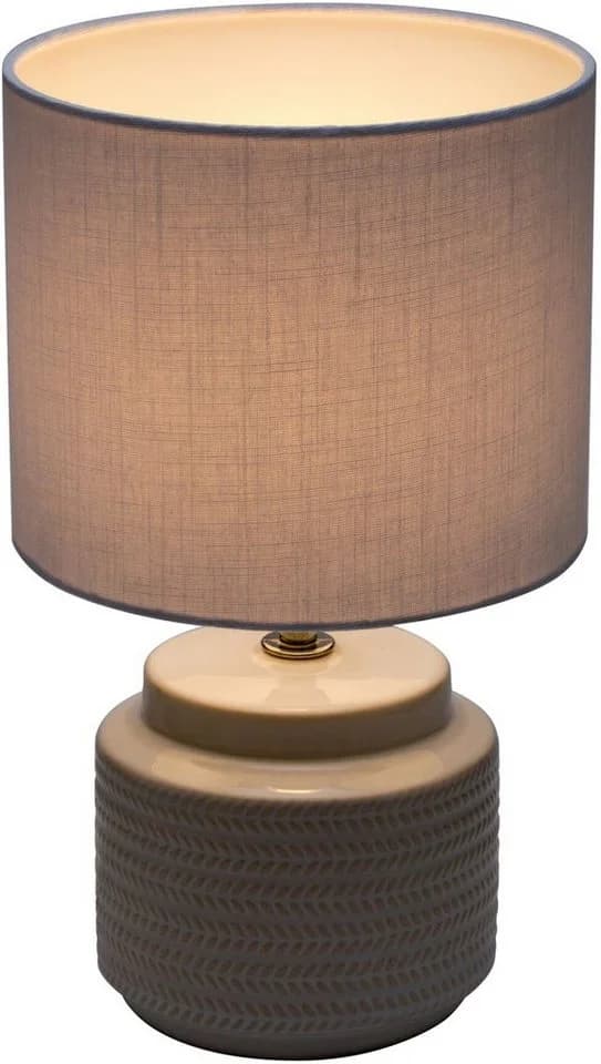Pauleen Tischleuchte Bright Soul Beige Keramik Stoffschirm - Bild 3