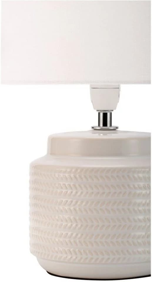 Pauleen Tischleuchte Bright Soul Beige Keramik Stoffschirm - Bild 5