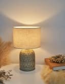 Pauleen Tischleuchte Tender Pearl Beige Stoff/Keramik E14 Bild 2