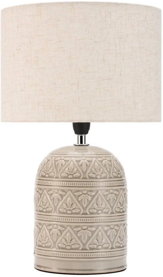 Pauleen Tischleuchte Tender Pearl Beige Stoff/Keramik E14 - Bild 3