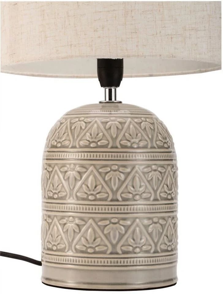 Pauleen Tischleuchte Tender Pearl Beige Stoff/Keramik E14 - Bild 5