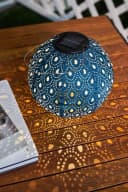 PAULEEN Sunshine Charm Solarlaterne Blau LED Vlies Bild 1
