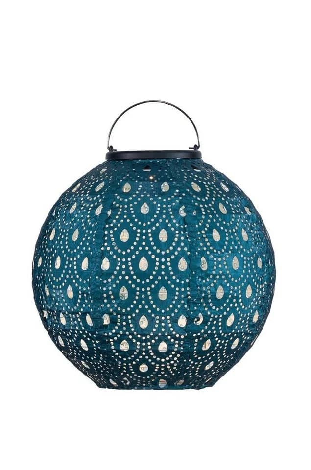 PAULEEN Sunshine Charm Solarlaterne Blau LED Vlies - Bild 3