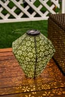 PAULEEN LED Solarleuchte Sunshine Flower Lampion Solar Hellgrün Vlies Bild 1