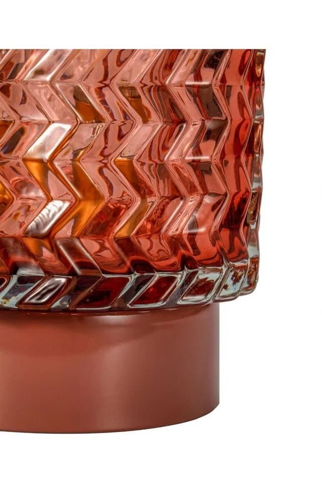 PAULEEN Sweet Glamour LED Tischleuchte Rosé Glas Metall - Bild 5