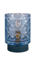 PAULEEN LED Tischleuchte Chic Glamour Blau Glas Metall Bild 1