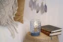 PAULEEN LED Tischleuchte Chic Glamour Blau Glas Metall Bild 2