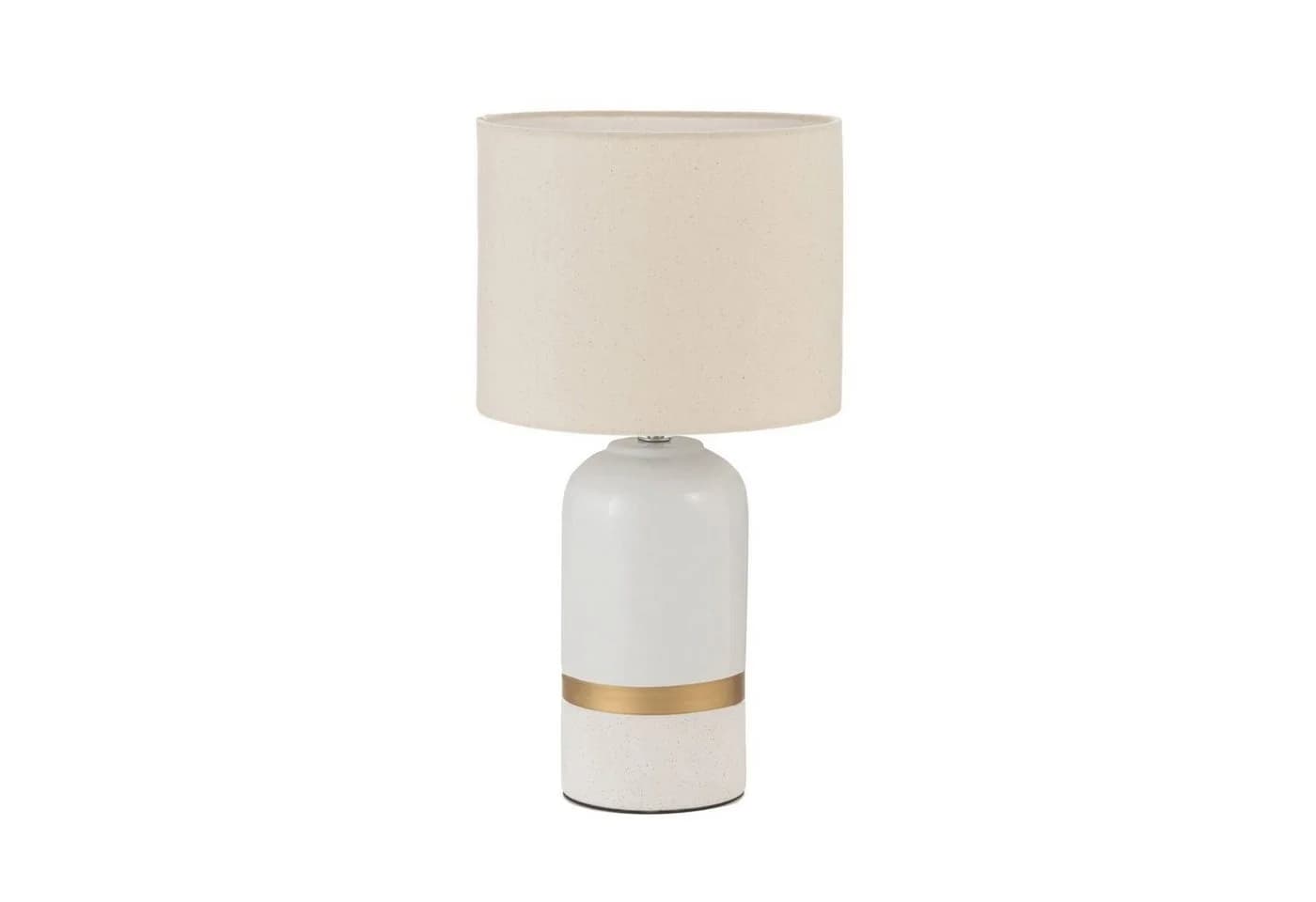 Pauleen Tischleuchte Glowing Soul Weiß/Beige Keramik/Stoff E14 - Bild 2