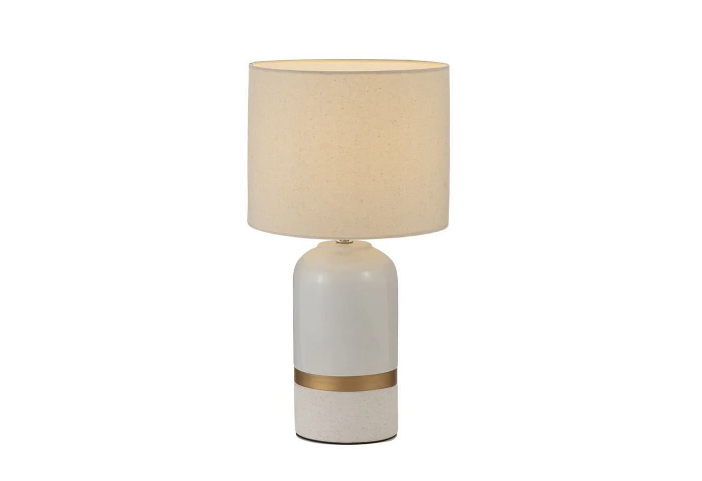Pauleen Tischleuchte Glowing Soul Weiß/Beige Keramik/Stoff E14 - Bild 3