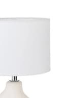 PAULEEN Tischleuchte Pure Crush Weiß/Beige Keramik Stoff E14 Bild 5