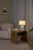 PAULEEN Tischleuchte Glow of Purity Weiß/Beige E14 Bild 2