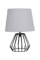 Pauleen Tischleuchte Shiny Diamond, grau, Stoff, 32 cm, E27 Bild 1