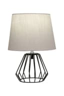 Pauleen Tischleuchte Shiny Diamond, grau, Stoff, 32 cm, E27 Bild 3