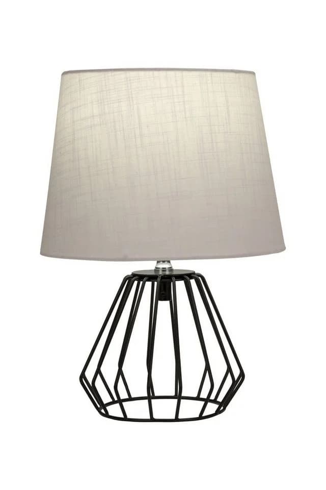 Pauleen Tischleuchte Shiny Diamond, grau, Stoff, 32 cm, E27 - Bild 3