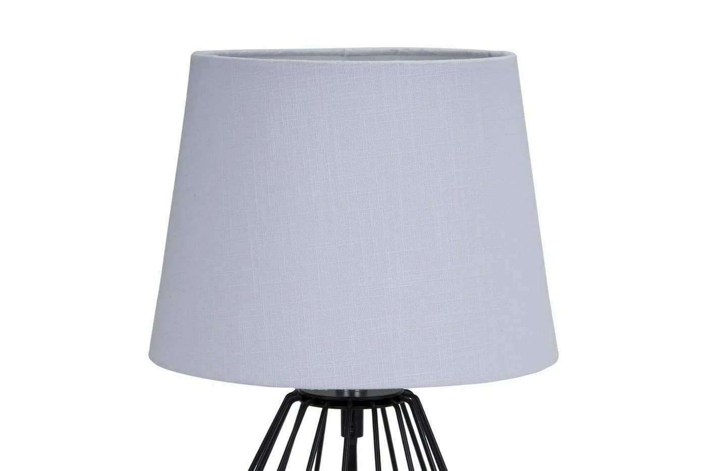 Pauleen Tischleuchte Shiny Diamond, grau, Stoff, 32 cm, E27 - Bild 4