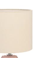 PAULEEN Tischleuchte Sandy Glow Keramik Stoffschirm Rosa Beige Bild 4