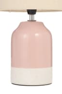 PAULEEN Tischleuchte Sandy Glow Keramik Stoffschirm Rosa Beige Bild 5