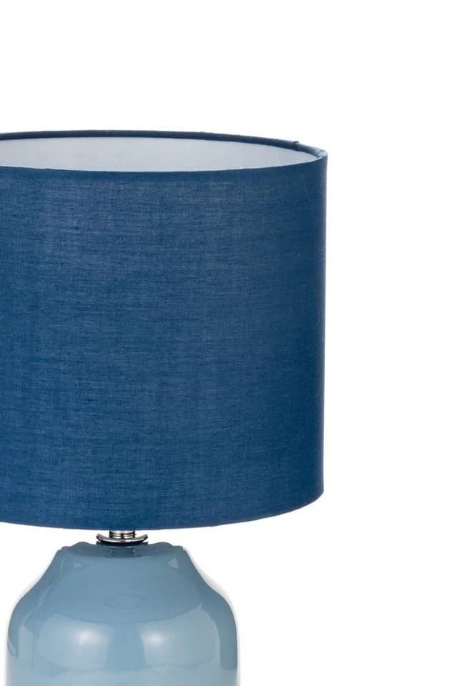 PAULEEN Tischleuchte Sandy Glow Keramik Stoffschirm Blau - Bild 4