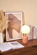 Pauleen Tischleuchte Glowing Charm Keramik E14 Braun Weiß Bild 2