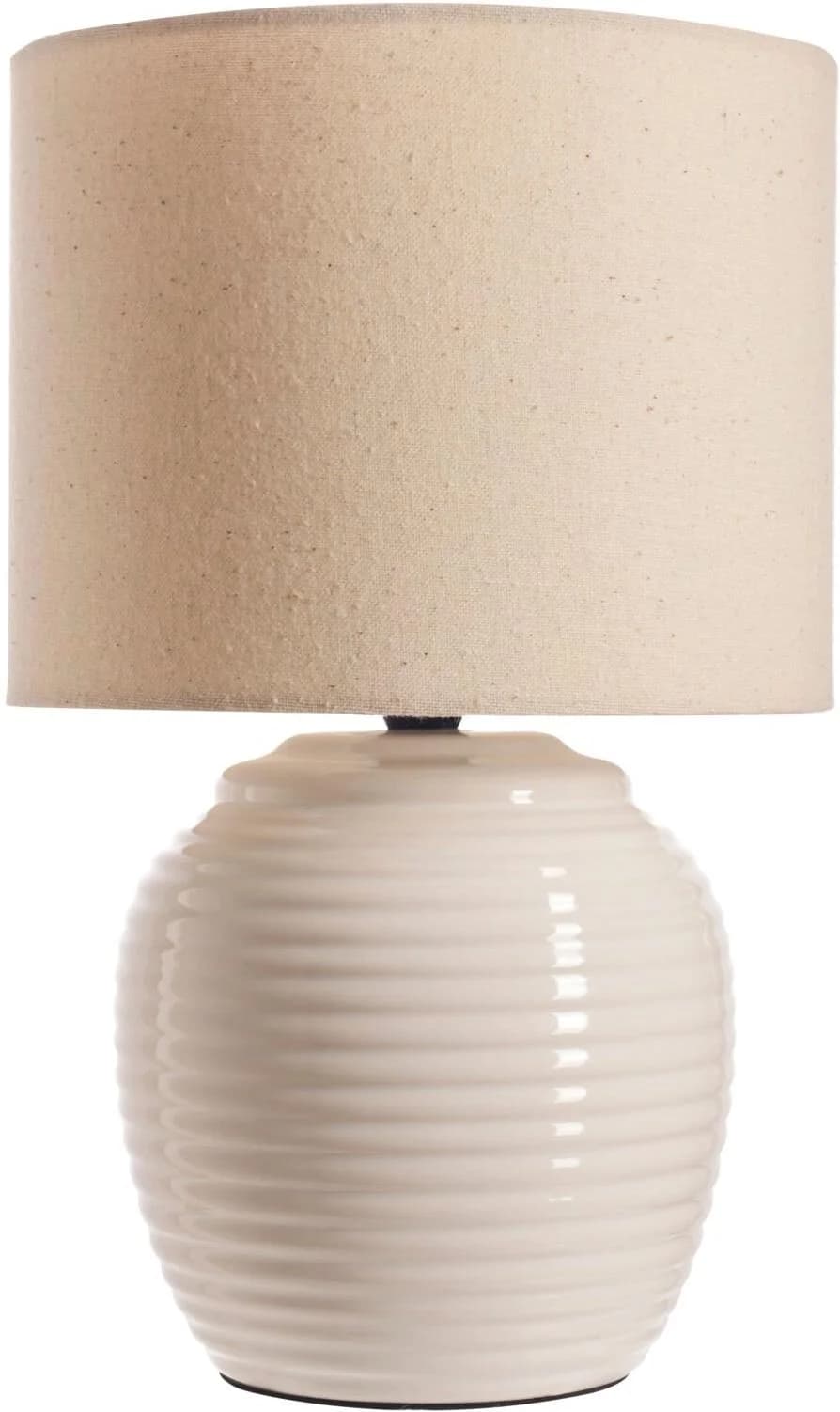 PAULEEN Tischleuchte Lovely Charm Beige/Creme E14 Stoff/Keramik