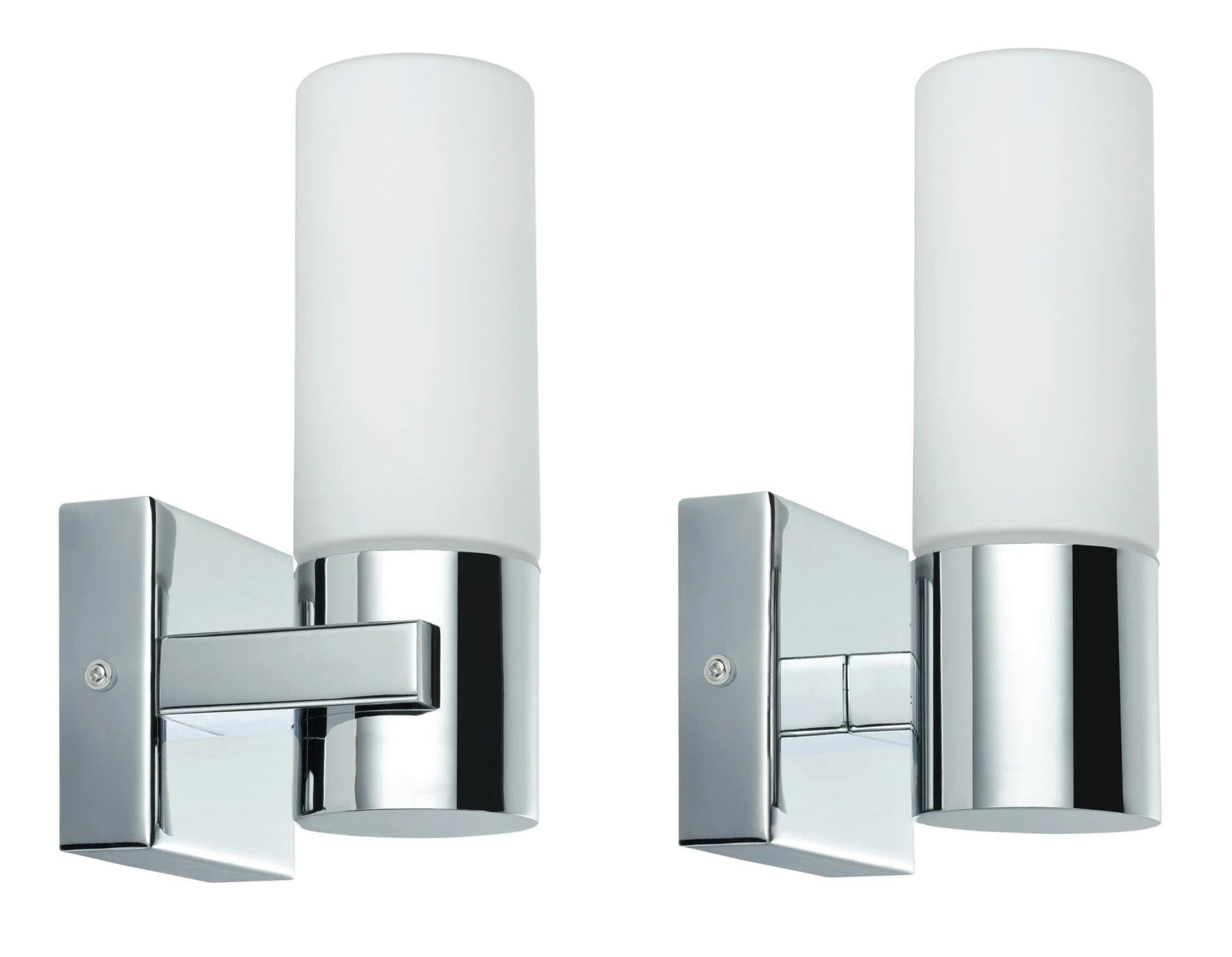 Paulmann LED Wandleuchte Gemini IP44 2er Pack Chrom Weiß