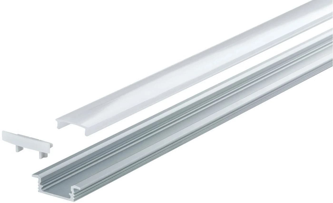 PAULMANN LED-Streifen Floor Profil 101cm Aluminium Grau - Bild 5