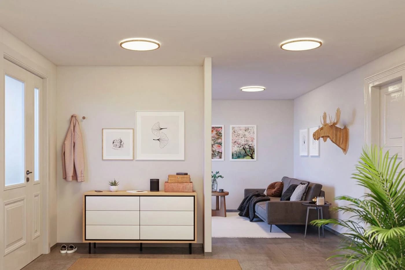 PAULMANN LED Panel Atria Shine 42cm Eiche IP44
