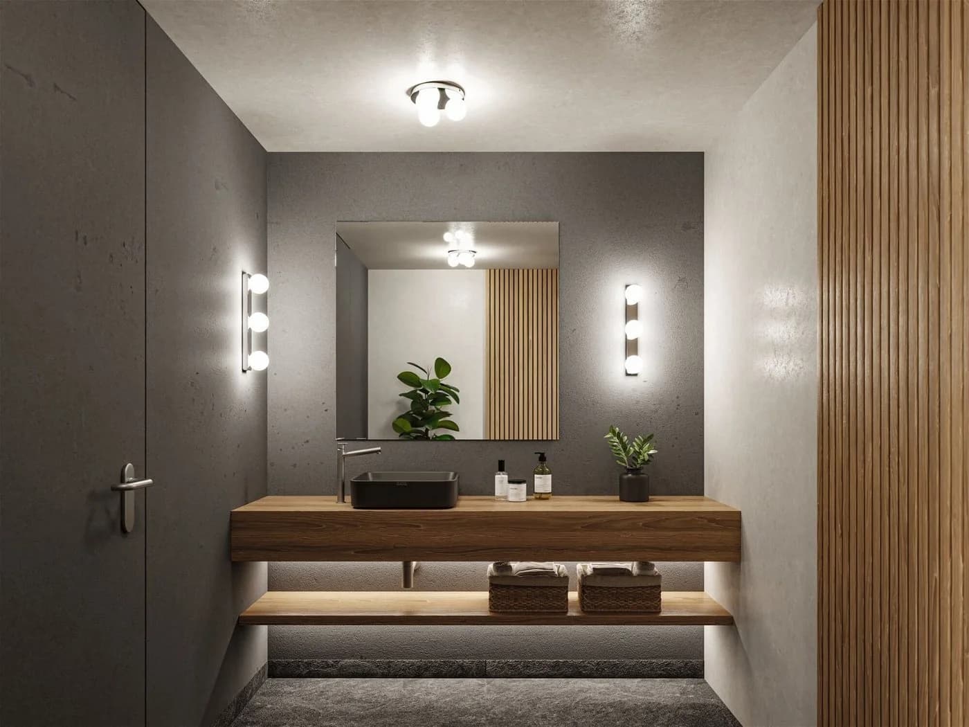 PAULMANN Selection Bathroom Gove Deckenleuchte 3-flammig IP44 Weiß/Glas