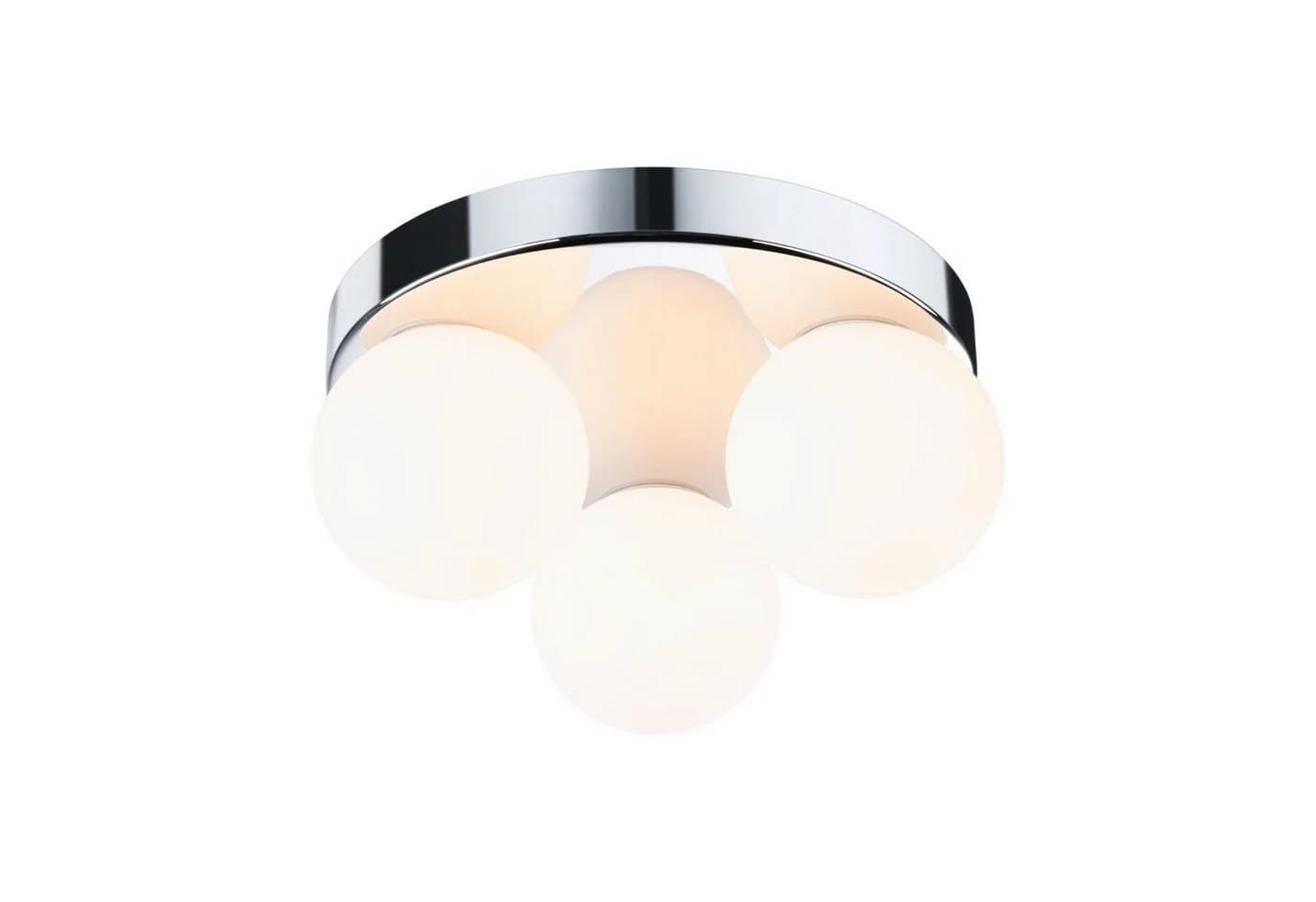 PAULMANN Selection Bathroom Gove Deckenleuchte 3-flammig IP44 Weiß/Glas - Bild 3