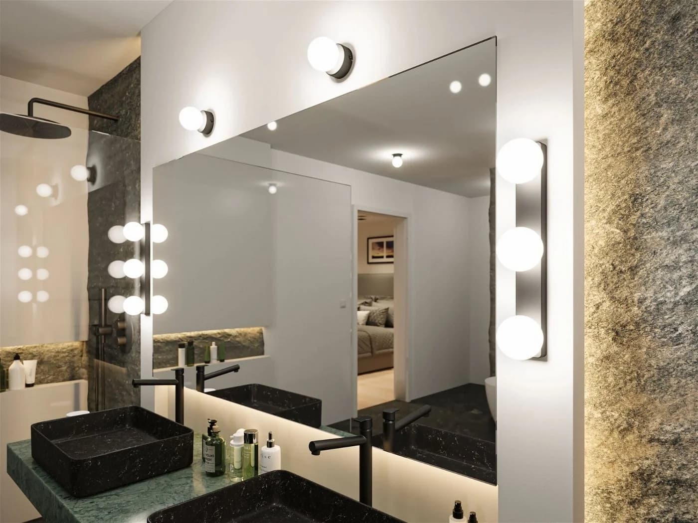 Paulmann Deckenleuchte Selection Bathroom Gove IP44 Satin Glas Metall - Bild 5