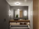 PAULMANN Deckenleuchte Selection Bathroom Gove IP44 Schwarz/Weiß Glas Metall Bild 1