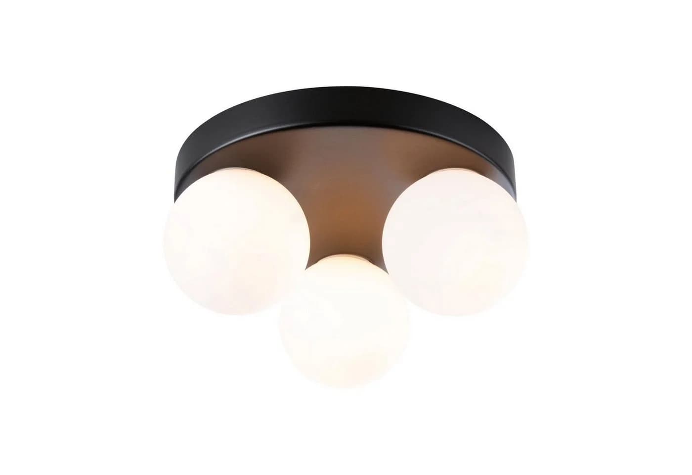 PAULMANN Deckenleuchte Selection Bathroom Gove IP44 Schwarz/Weiß Glas Metall - Bild 3