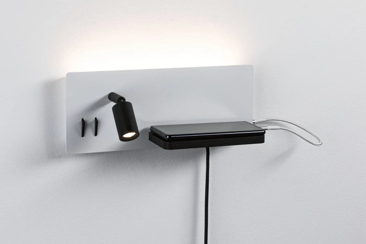 Paulmann LED-Wandleuchte Serra Schwarz 2.700K Rechts - Bild 4
