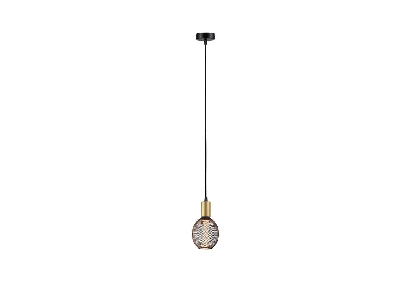 Paulmann Pendelleuchte Ravi IP44 Schwarz/Gold Metall E27 - Bild 2