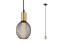 Paulmann Pendelleuchte Ravi IP44 Schwarz/Gold Metall E27 Bild 3