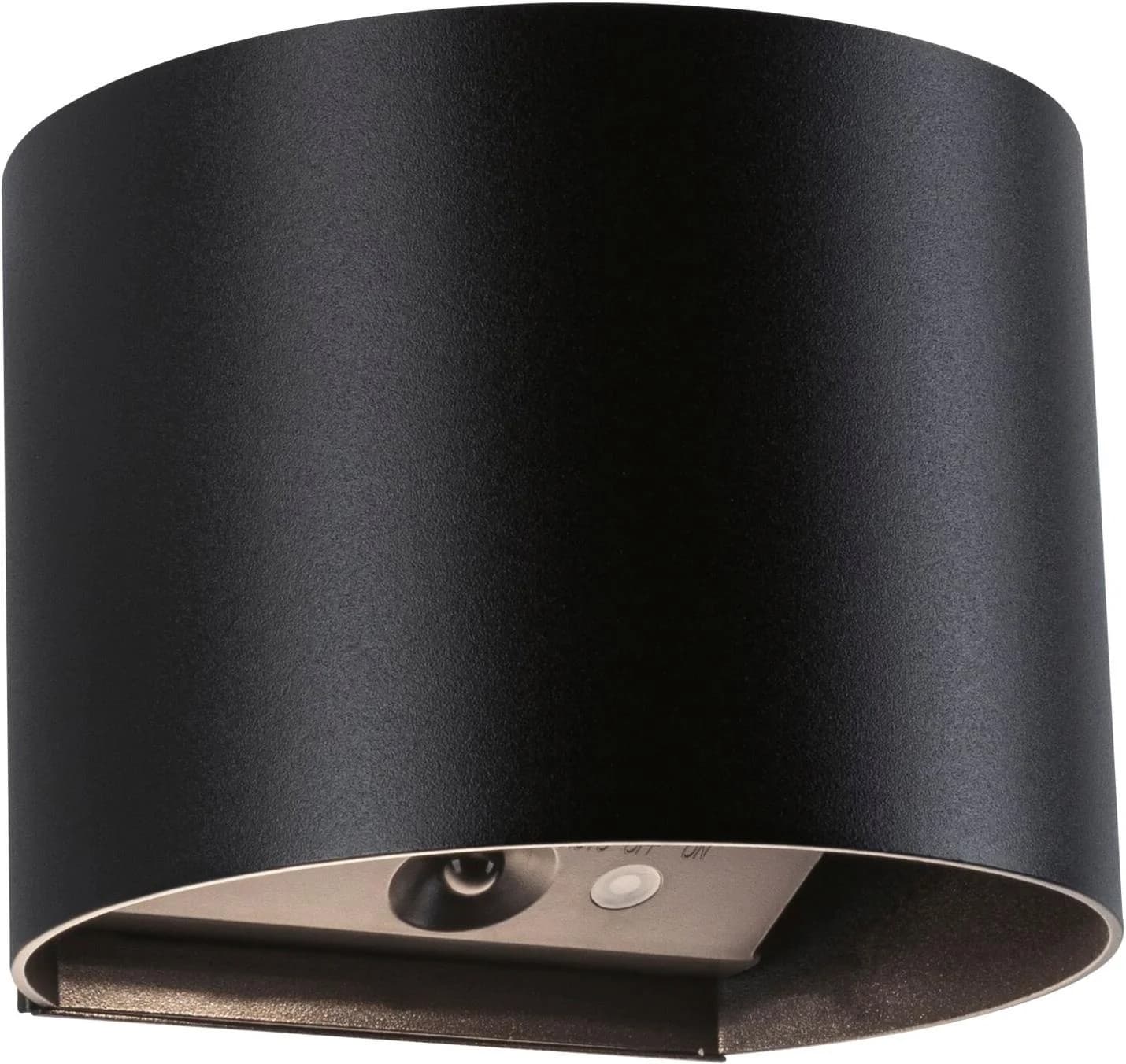 PAULMANN LED Wandleuchte Nyora IP44 Schwarz mit Bewegungsmelder