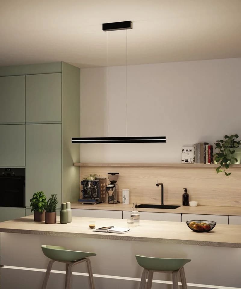 PAULMANN LED Pendelleuchte Raiko RGBW+ Schwarz Dimmbar