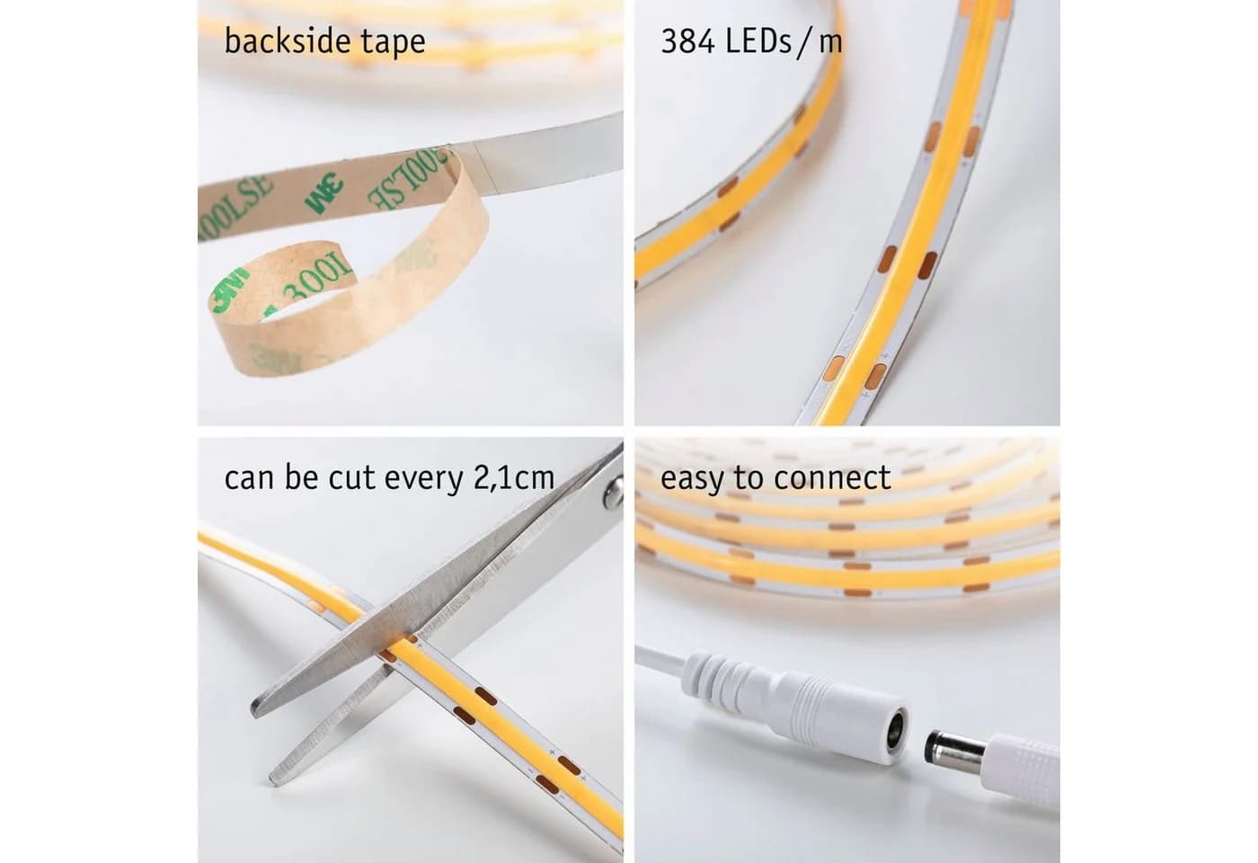 Paulmann LED-Streifen SimpLED Full-Line COB Basisset 3m 11W Warmweiß 1500lm 3000K - Bild 4