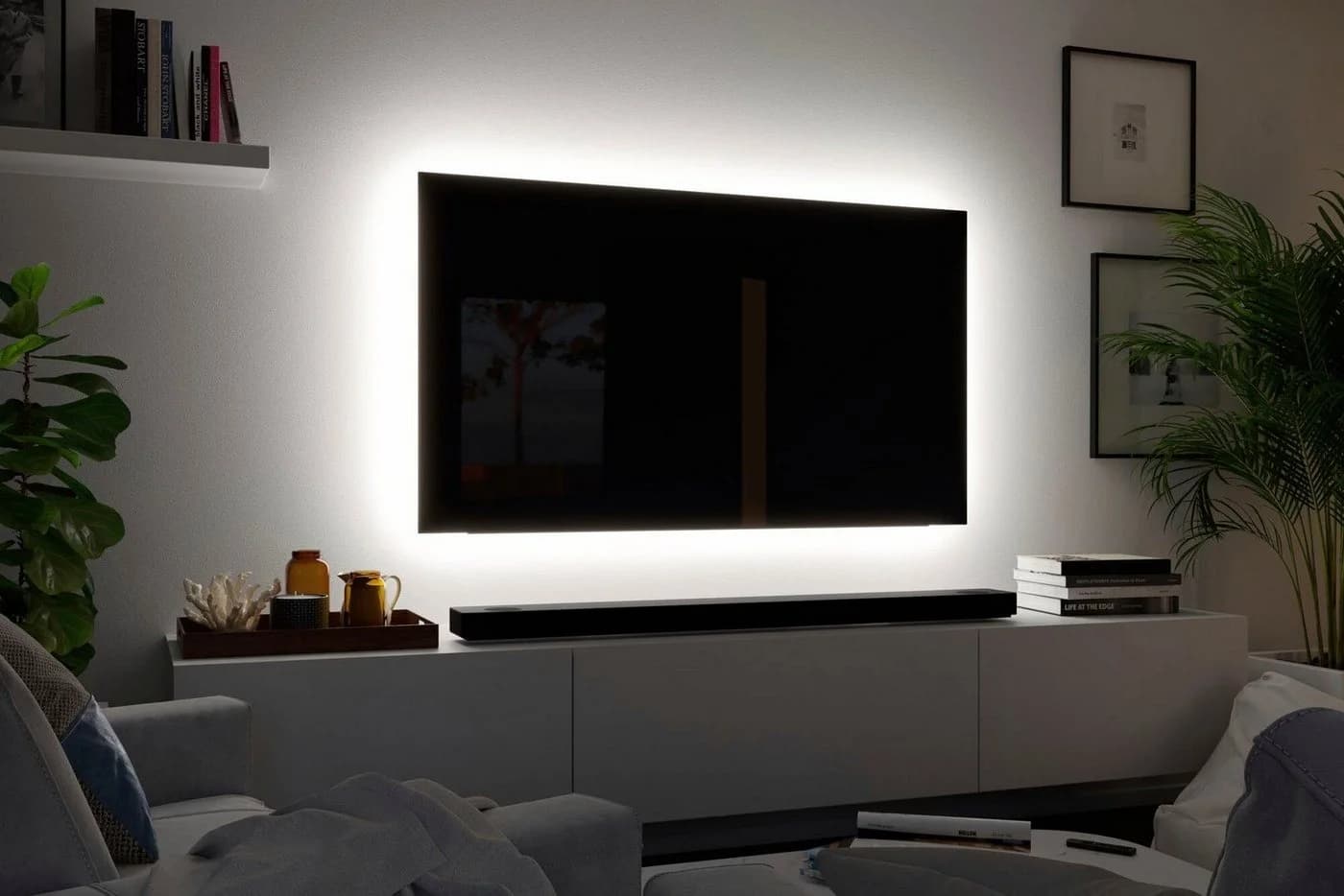 PAULMANN MaxLED 250 TV Comfort Basisset 55 Zoll RGBW LED-Streifen Silber - Bild 5