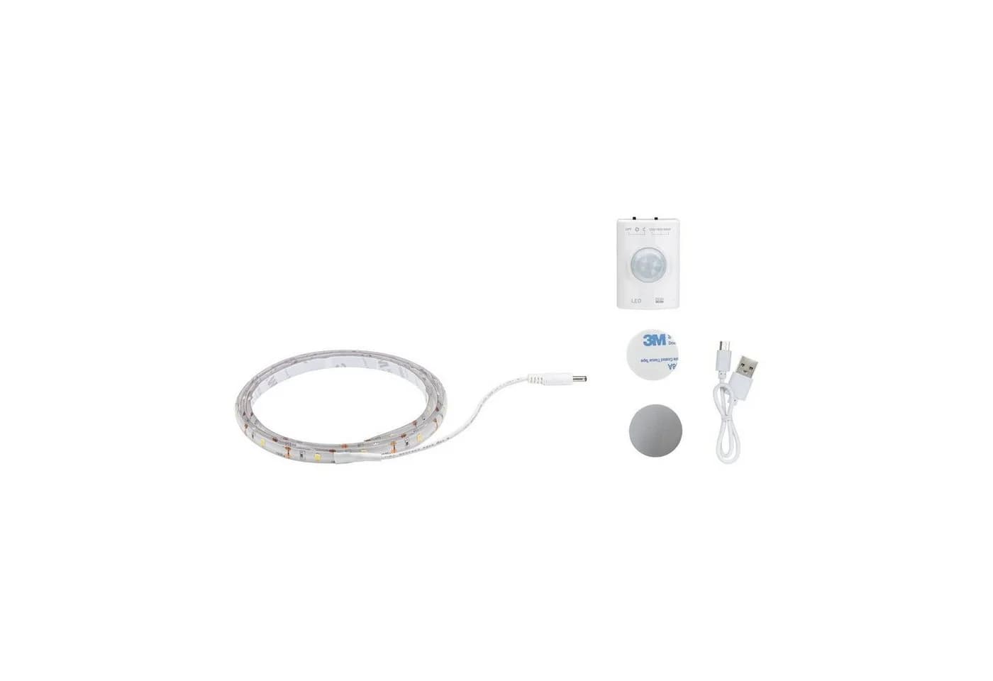Paulmann LED-Streifen 1m mit Akku und Bewegungsmelder Weiß - Bild 4