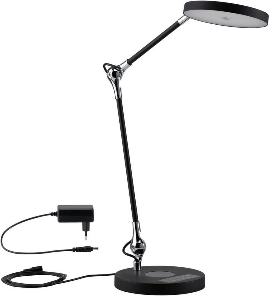 PAULMANN LED Schreibtischlampe Numis Schwarz Dimmbar Qi-Ladepad - Bild 4