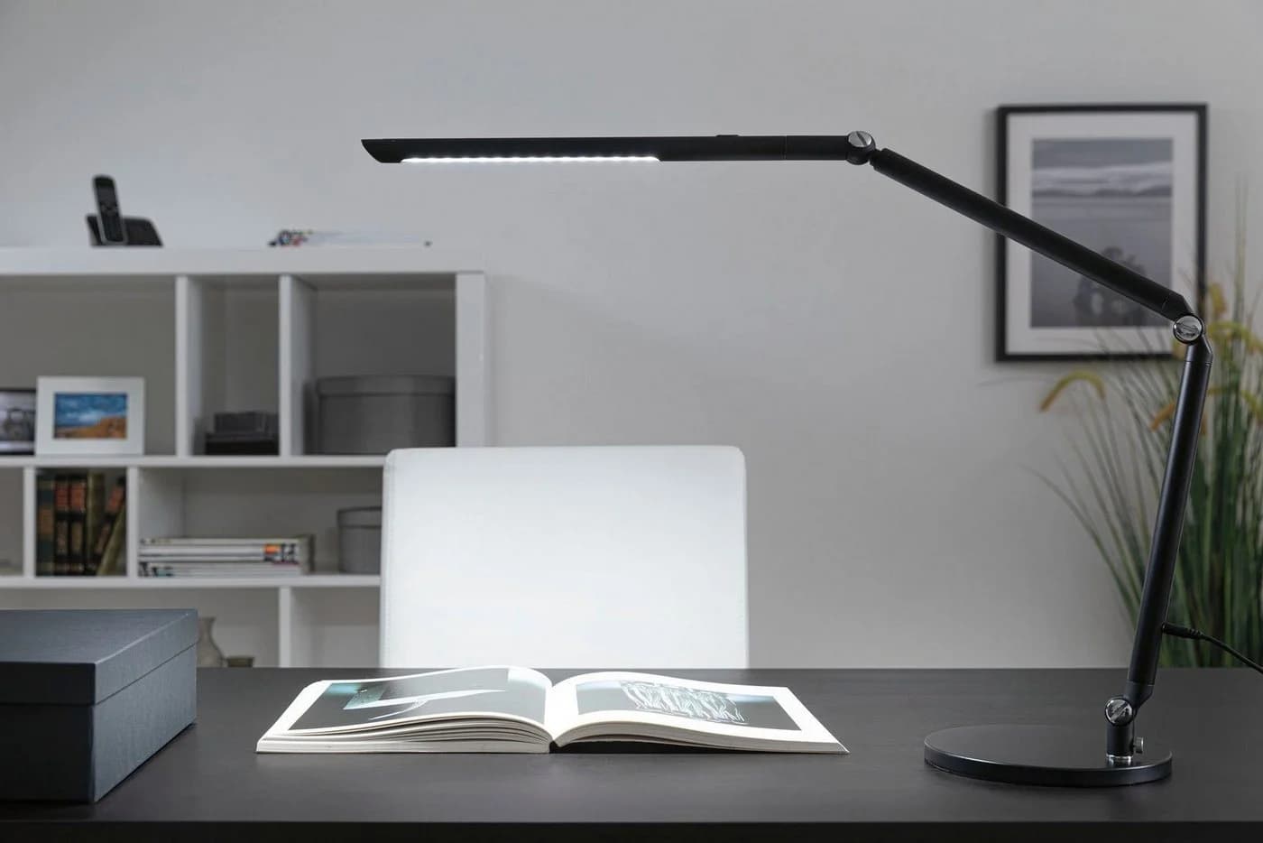 PAULMANN LED Schreibtischlampe FlexBar Schwarz Dimmbar